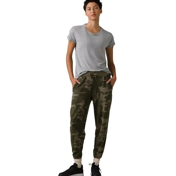 NWT Prana Cozy Up Ankle Jogger Sweatpant in Sage Camo - Size Extra Large - Picture 14 of 14